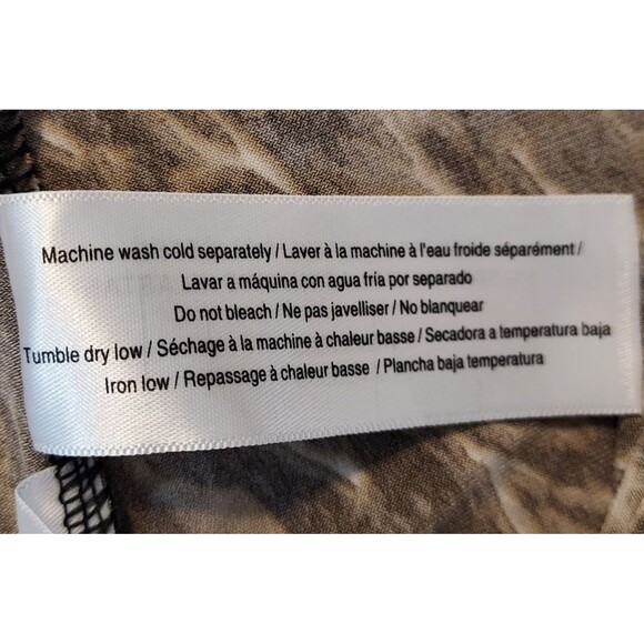 Jockey Shirt Top Sleeveless Cowl Neck Stretch Animal Print Layering Size XS - Picture 9 of 11